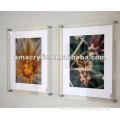 Wall Mounting Perspex Material Clear Photo Frame